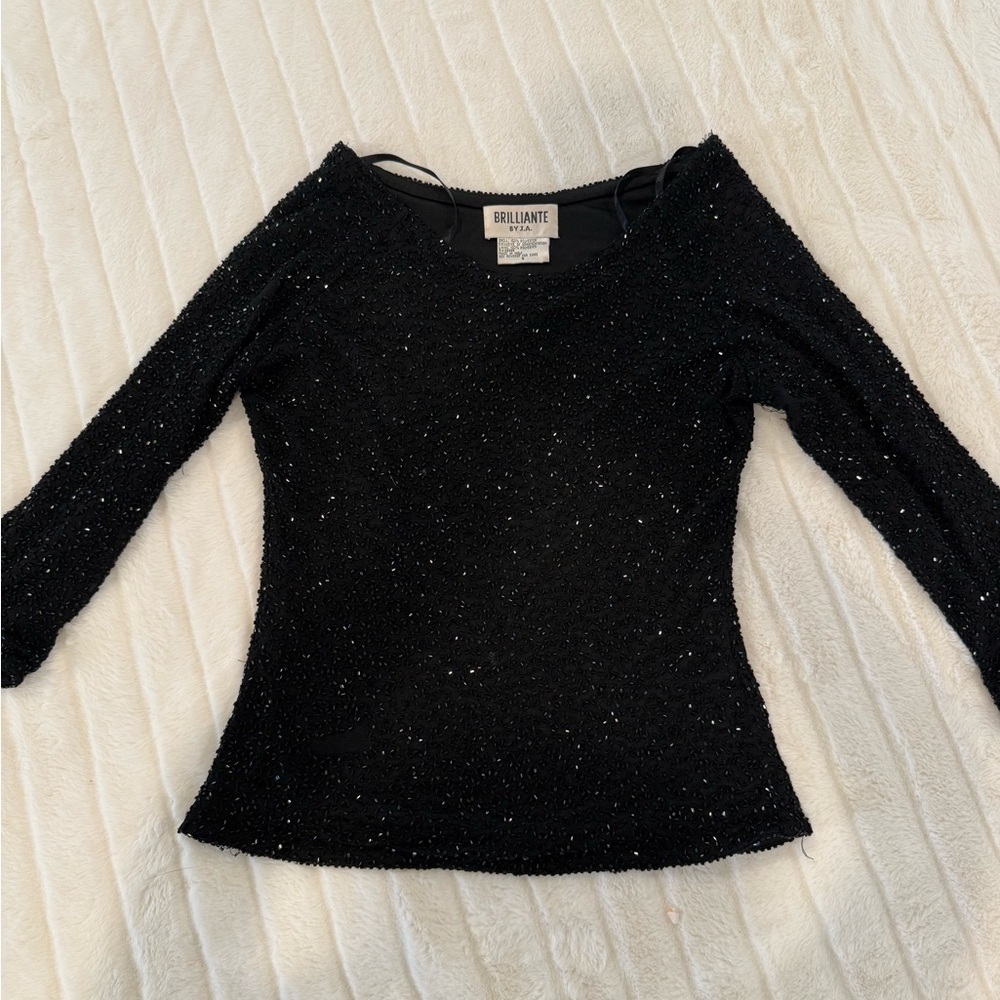 Vintage women’s SM Brilliante sparkle top